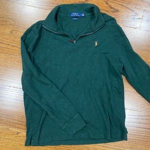 Green Polo half-zip